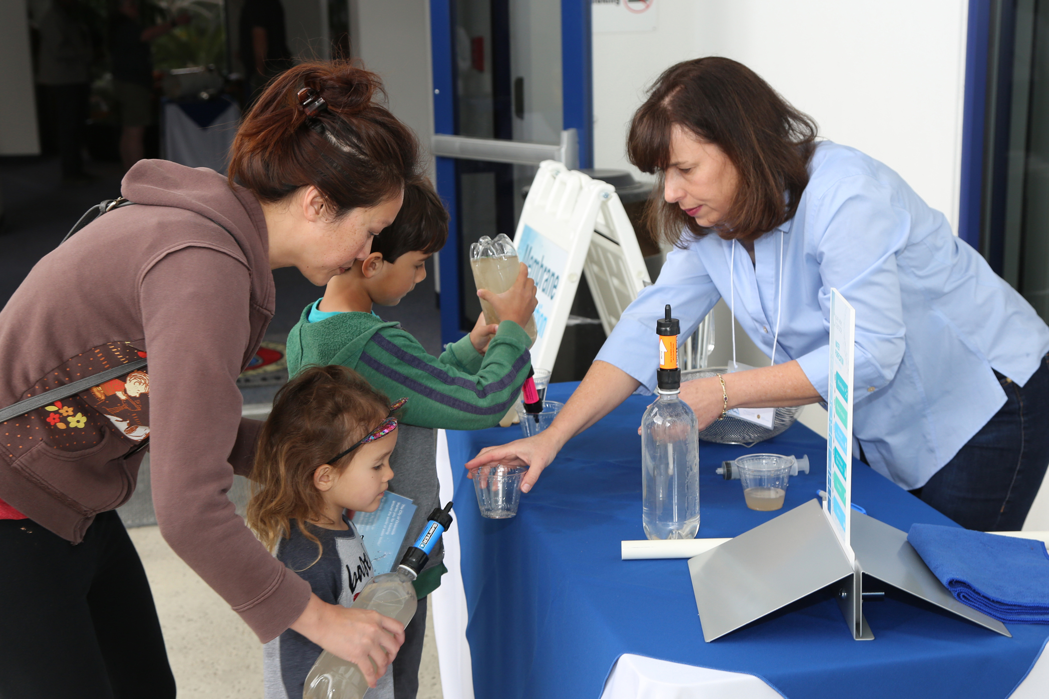 Guests learn how the Pure Water Oceanside purification process works at the San Luis Rey Water Reclamation Facility. The purification system is scheduled for completion in 2022.