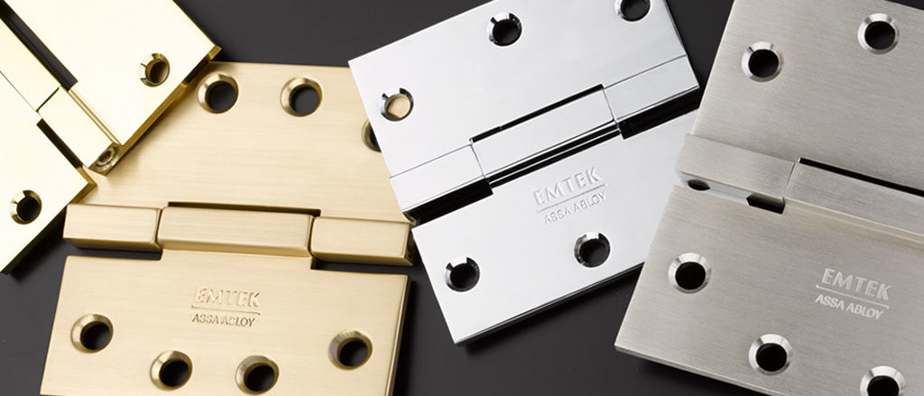 EMTEK's square barrel hinges