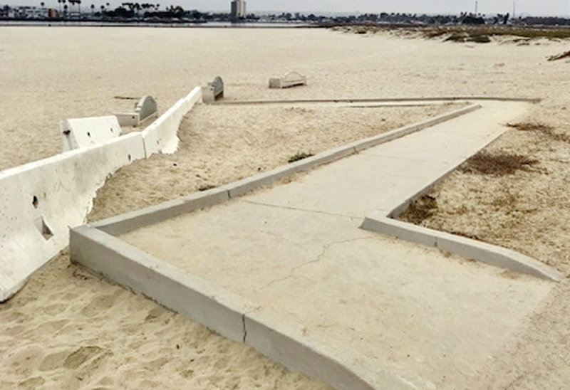 The current ramp at Ocean Beach’s Dog Beach. (Courtesy photo)