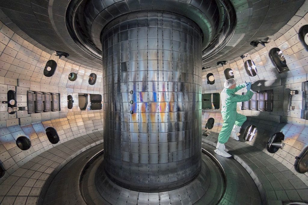 The DIII-D tokamak National Fusion Facility that is operated by General Atomics. (Photo courtesy of General Atomics)