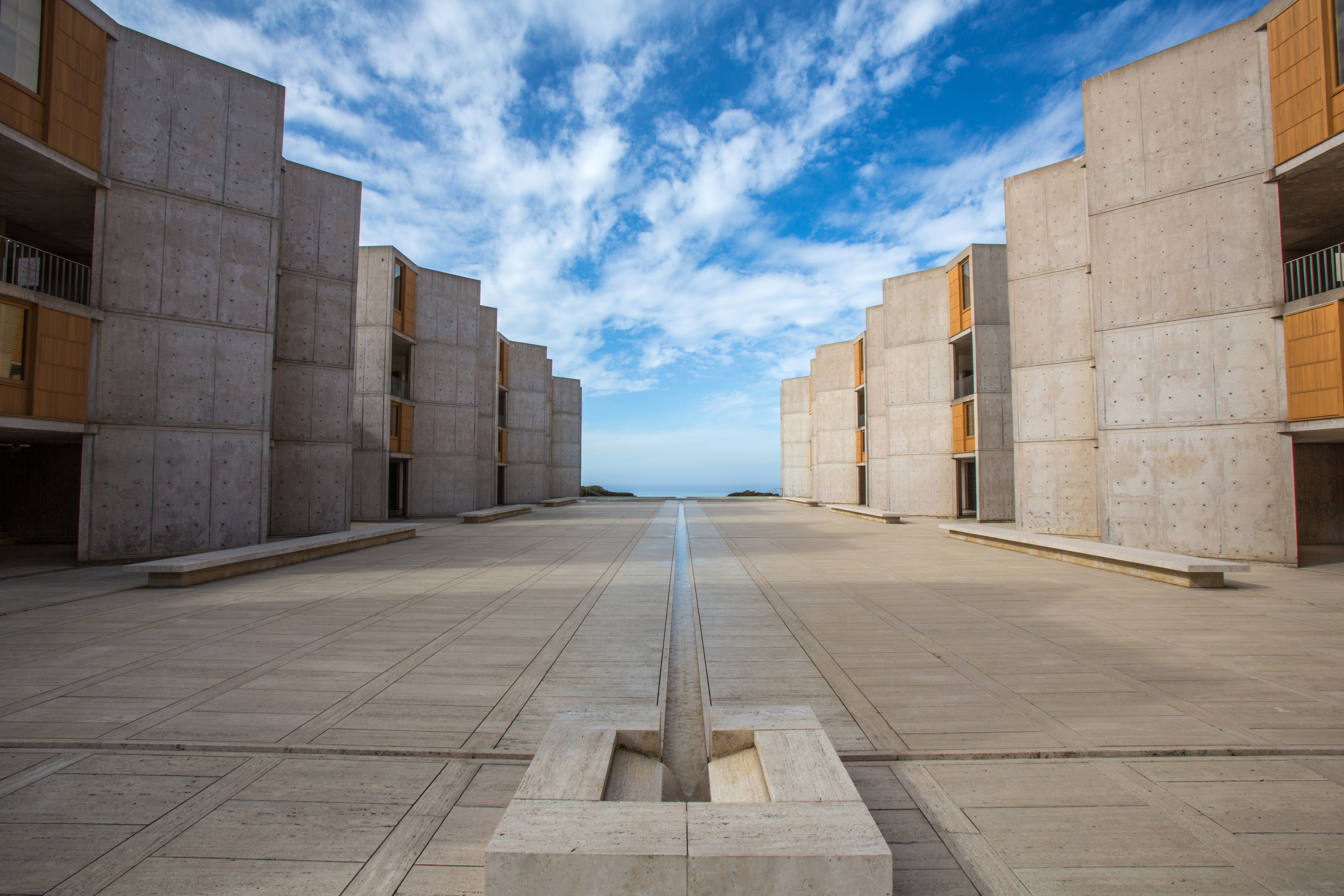 Salk Institute courtyard. (Photo courtesy of Salk Institute for Biological Studies)