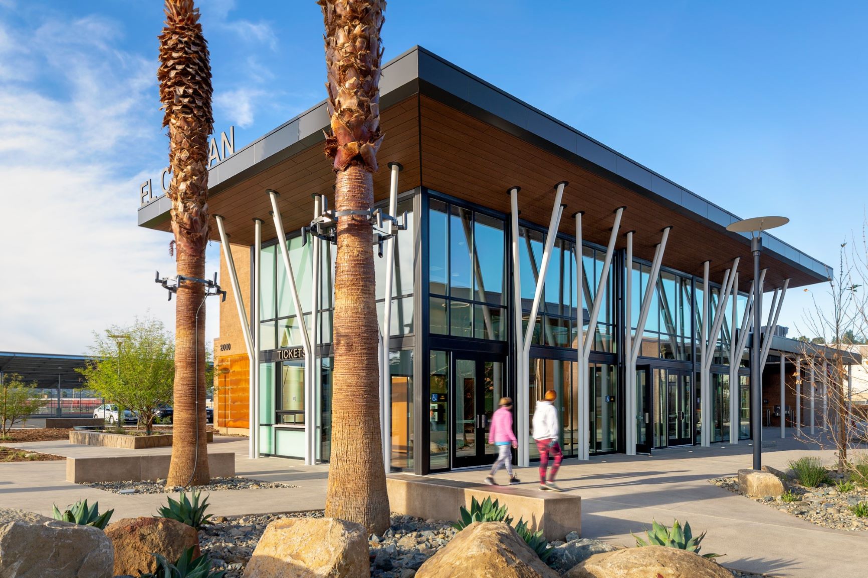 The new event center at Lakeside’s El Capitan High School. (Photo courtesy of C.W. Driver Companies)