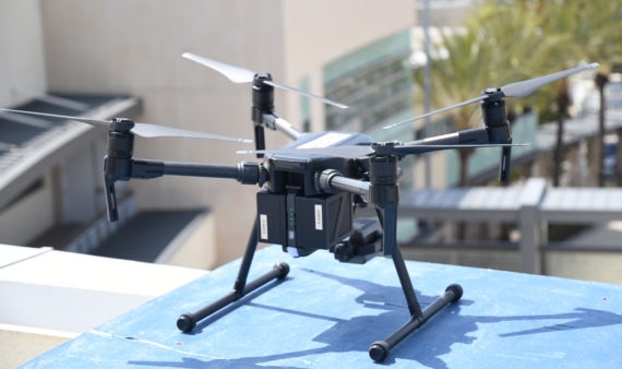 The Chula Vista Police Department, whose drone is shown here, is at the forefront of what’s called drones as first responders. Its drones give a real-time view of a scene before emergency personnel arrive. /(Photo courtesy of Chula Vista Police Department)