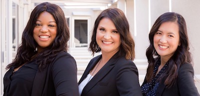 Stella Labs has hired two new employees, Shan Cureton (left) and Christine Lustig (right), and promoted Raven O’Neal (center) to executive director. 