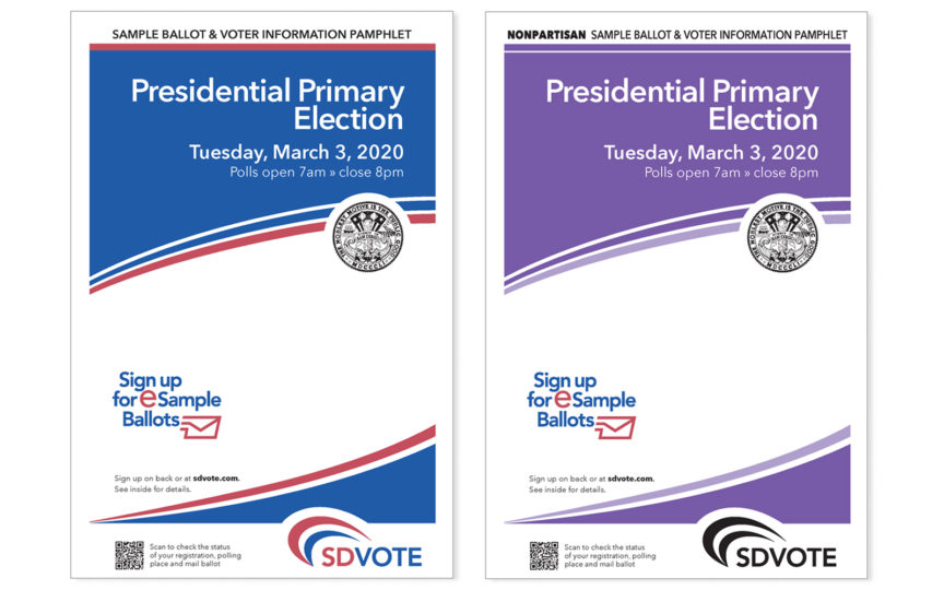 Small ballot and voter info covers