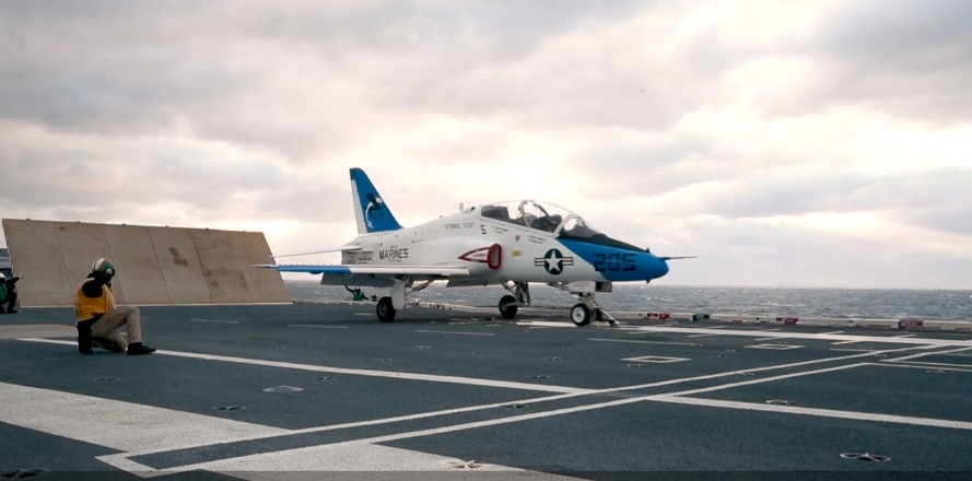 Aircraft Compatibility Testing on USS Gerald R. Ford. (Footage courtesy of U.S. Navy)