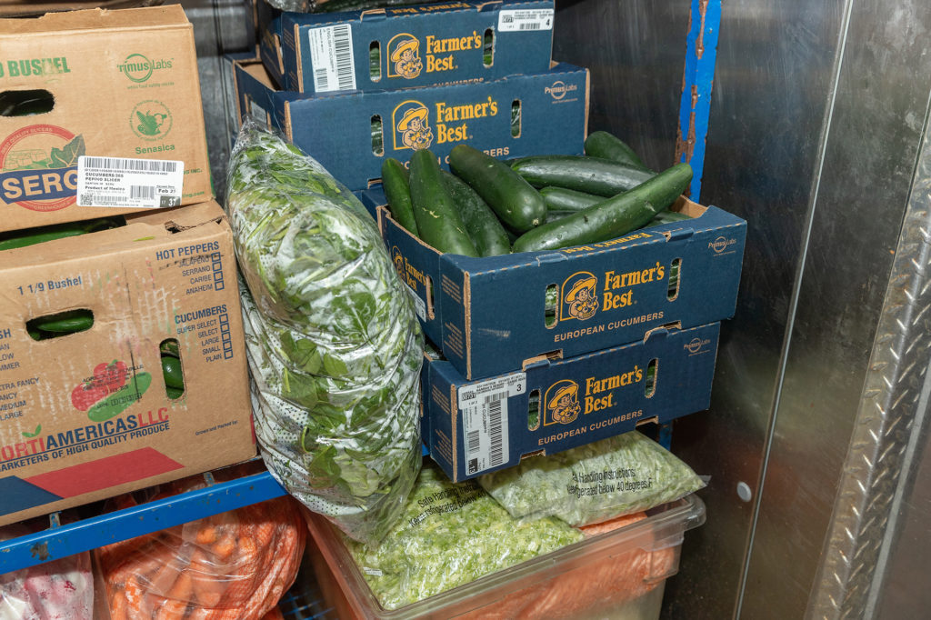 Some of the food to be donated by the Rincon Band of Luiseño Indians.