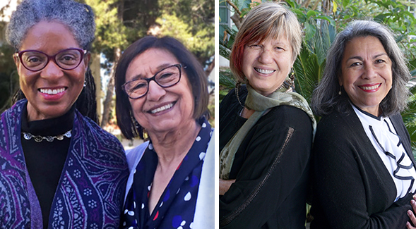 From left, San Diego County Women’s Hall of Fame inductees Nola Butler-Byrd, Lupe Holguin Buell, Sue Gonda, and Olivia Puentes-Reynolds. 