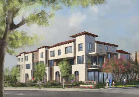 Rendering of two- and three-story residences in Poway. (Photo: Business Wire)