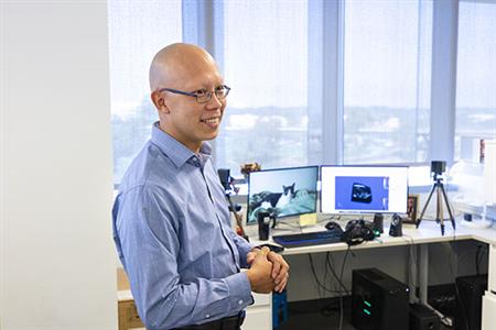 Albert Hsiao, MD, associate professor of radiology at UC San Diego School of Medicine and radiologist at UC San Diego Health, and team developed a machine learning algorithm that allows radiologists to use AI to enhance their own abilities to spot pneumonia on chest X-rays.