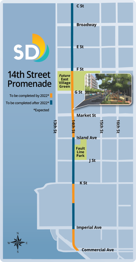 14th Street Promenade map