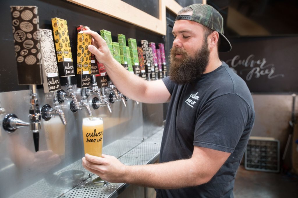 Mike Stevenson founded Culver Beer Co. with fellow CSUSM alumnus Ben Fairweather in 2016. (Photo by Andrew Reed)