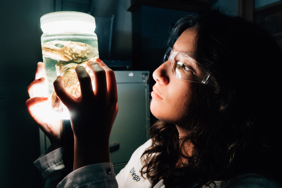 Graduate student Erica Ferrer. (Courtesy of Scripps Oceanography)