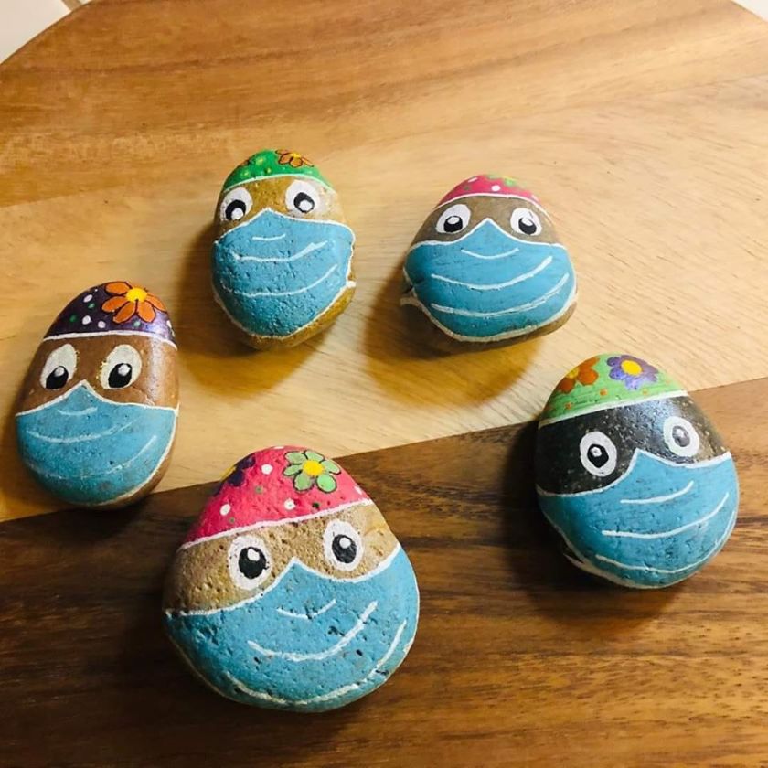 Painted rocks by Ceci Luski of Escondido. (Courtesy photo)