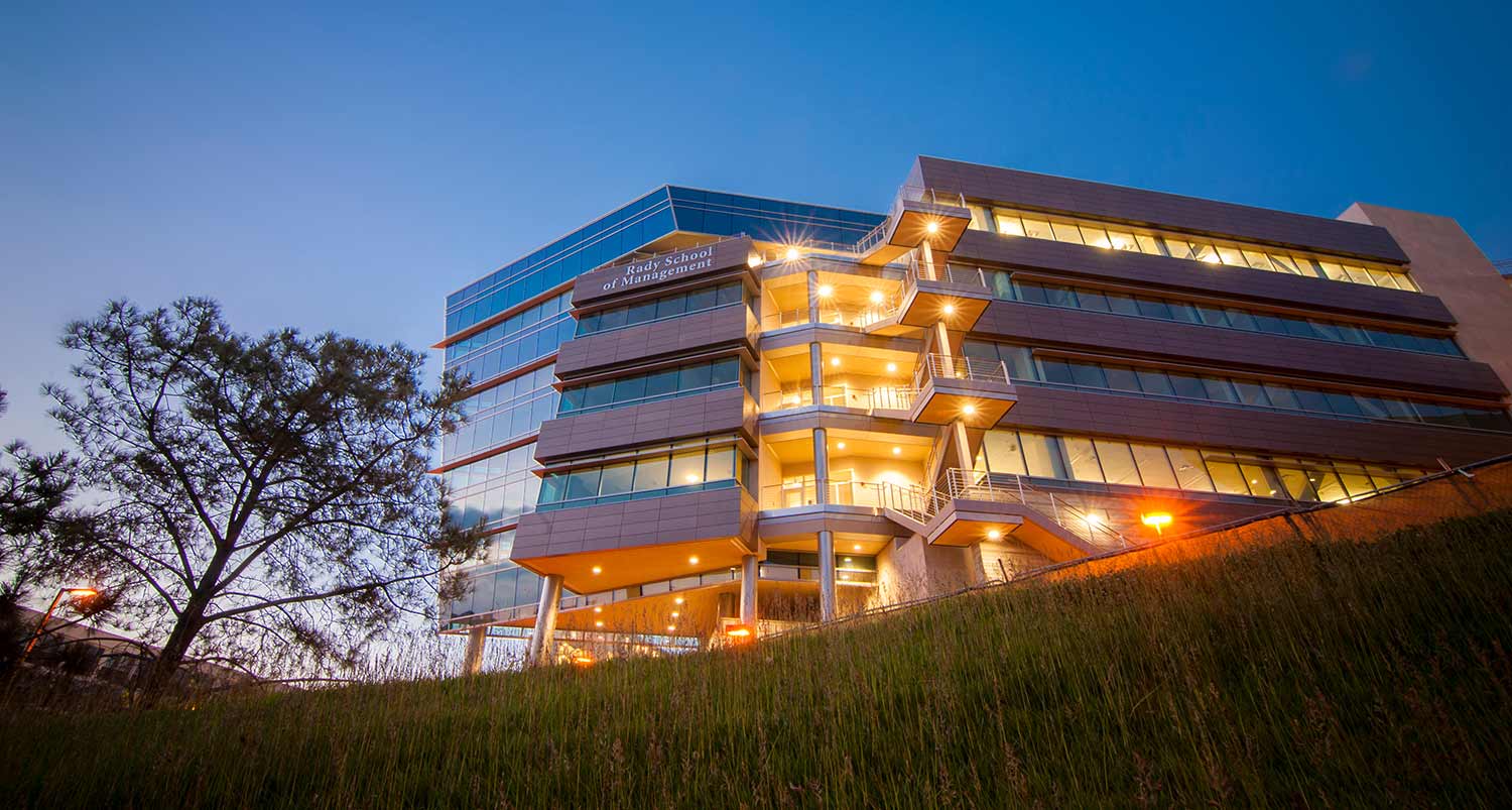 UC San Diego’s Rady School of Management. (Photo by Erik Jepsen/UC San Diego Publications)