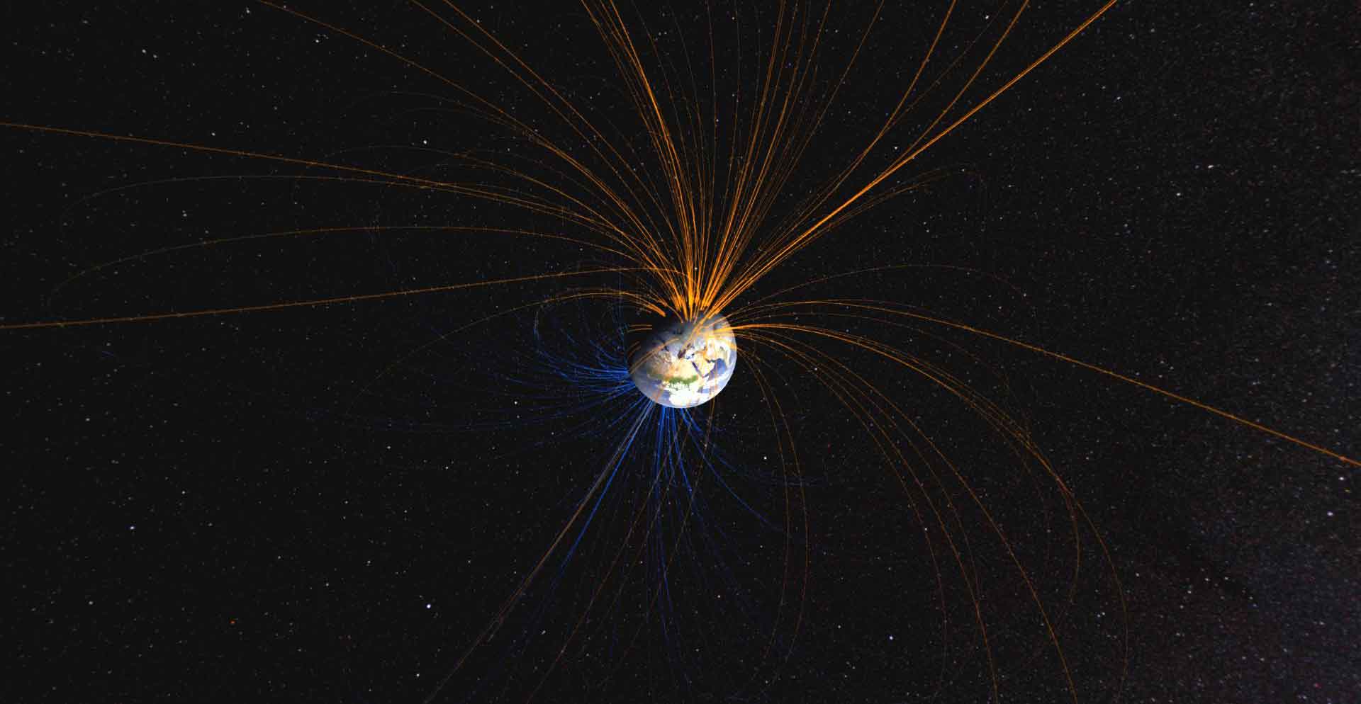 Earth’s magnetic field. (Image: NASA)