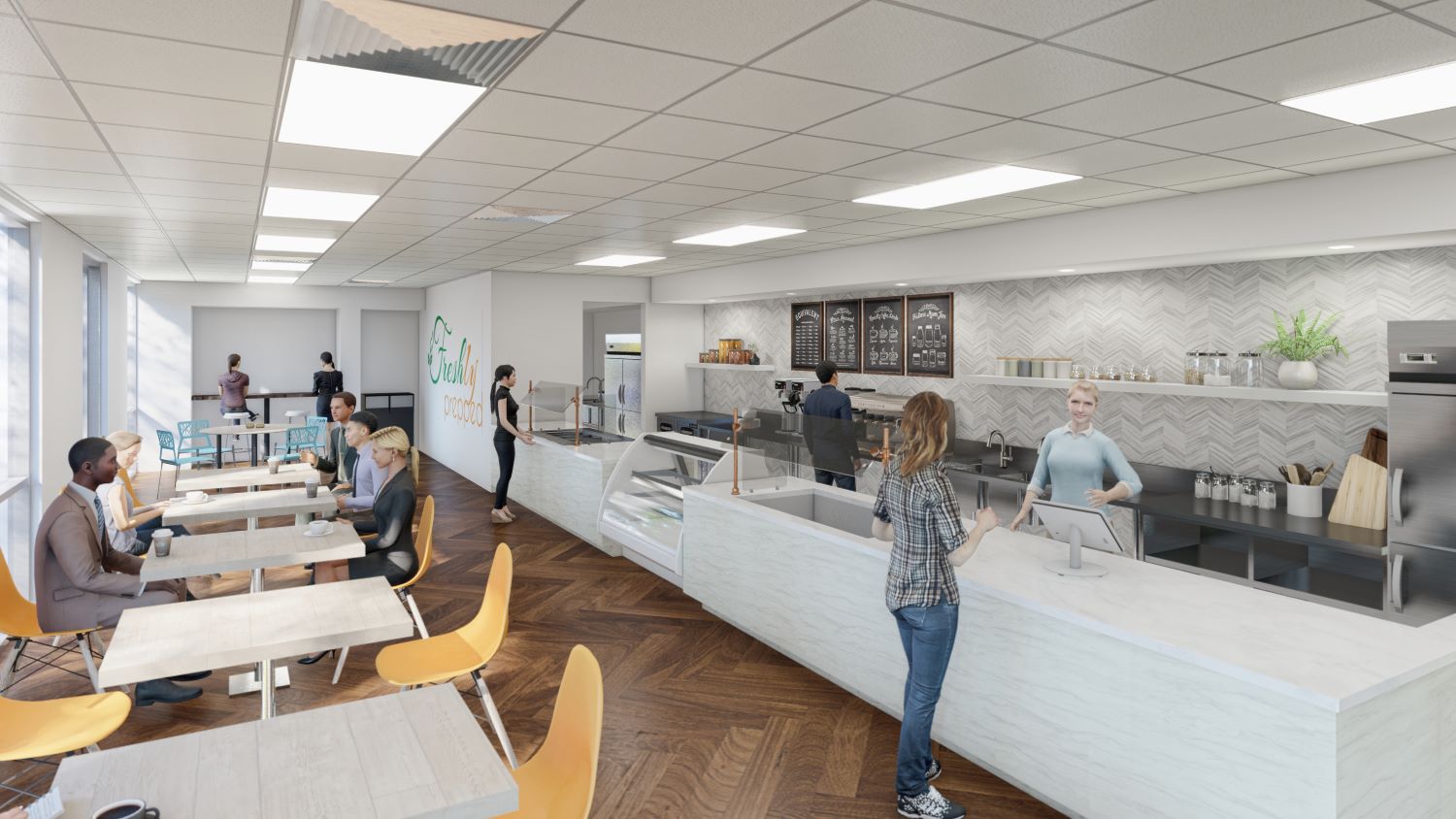 Freshly Prepped Café rendering