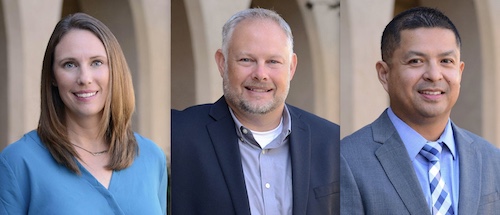 From left, Brooke Whalen, Chris Langdon and Joe Punsalan