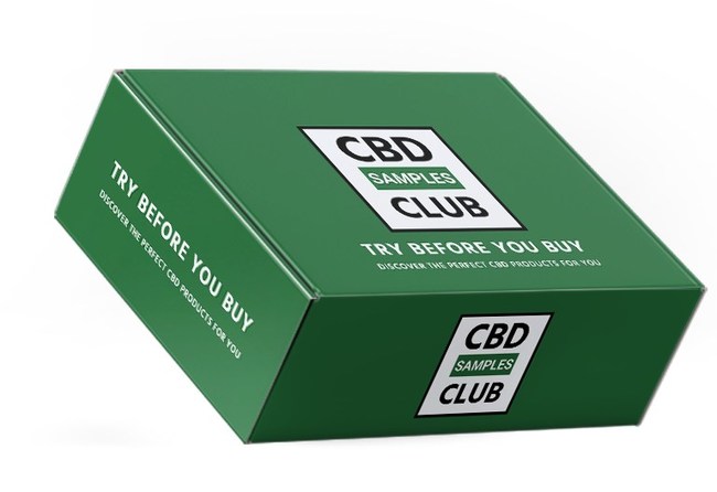 CBD subscription box of product samples