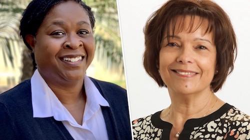 School of Nursing faculty Catherine Baker (left) and Nancy Romig.