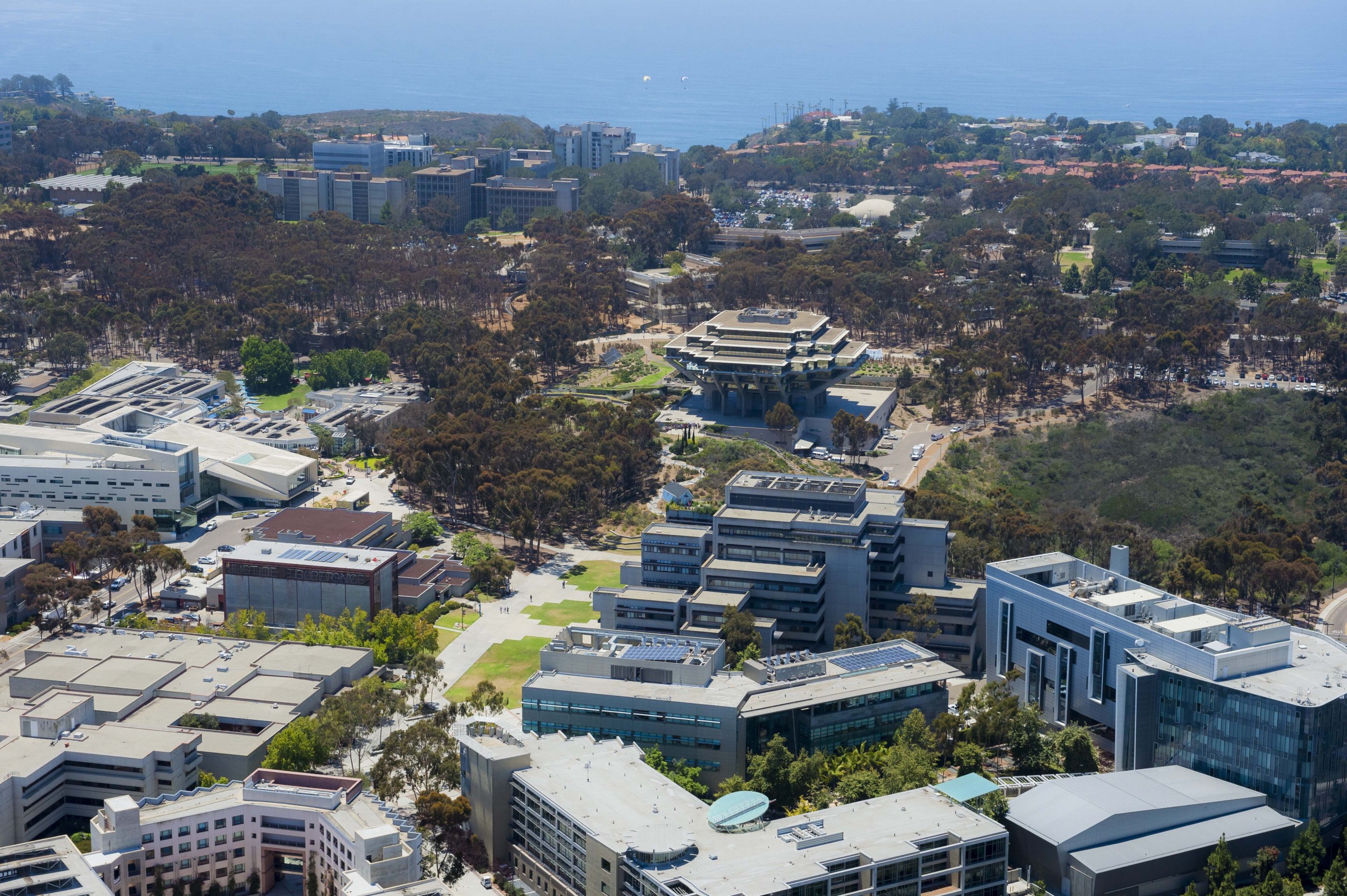 Aerial view of UC San Diego campus. (Photo courtesy of UC San Diego)