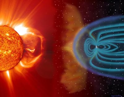 Space plasma phenomena like coronal mass ejections cause geomagnetic storms that interact with Earth’s atmosphere, wreaking havoc on the systems and technologies that enable modern society. Image courtesy of NASA.