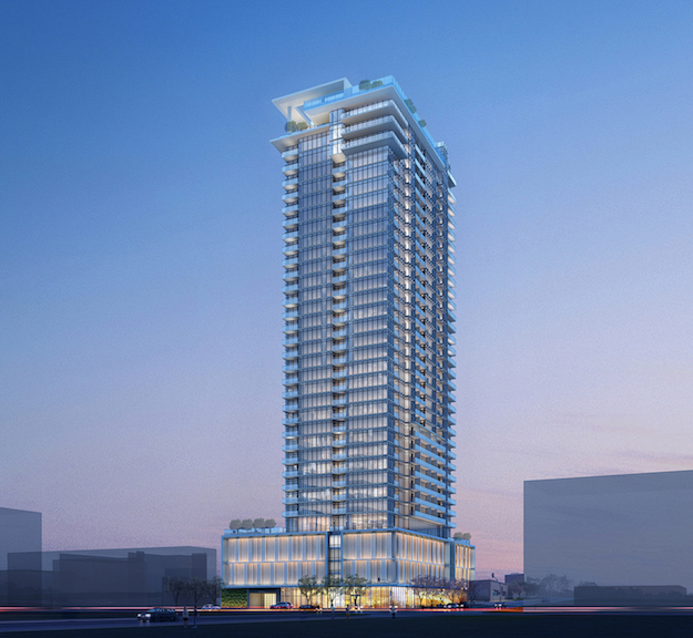 Rendering of Simone, 36-story high-rise planned for Downtown. (Courtesy of Trammell Crow Residential)
