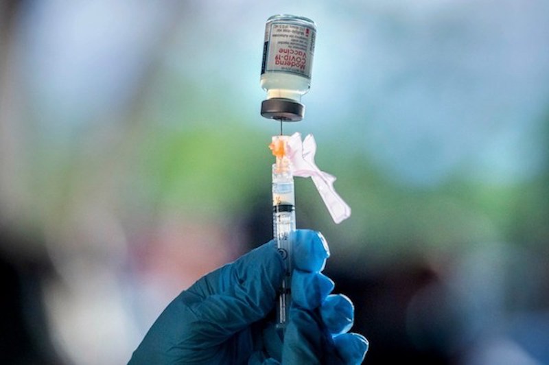 The Moderna COVID-19 vaccine. (Photo by Sarah Reingewirtz, Los Angeles Daily News/SCNG)