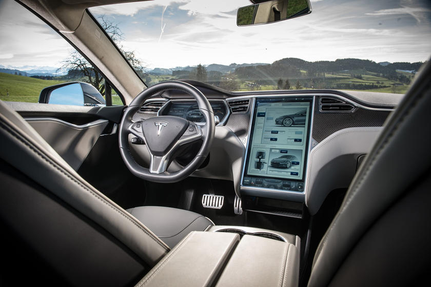 Tesla is ranked as the world’s top car manufacturer. Above, the Tesla Model S interior.